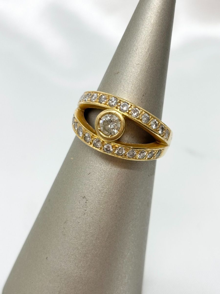 ダイオブサイトのリング　K１８金刻印入り 楽天市場】18k リング（オーダー名入れ・刻印）（ジュエリー