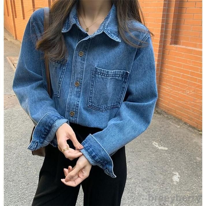 シャツ レディース デニム 長袖 デニムシャツ デニムジャケット カジュアル ゆる 着痩せ トップス 春服 20代 30代 40代 50代 LkKx614