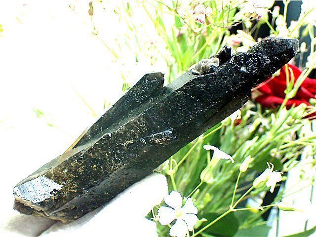 AAA級【魔除け】高透明度天然モリオン黒水晶クラスターB82C6/104C44A AAA級高透明度【魔除け】◇天然モリオン黒水晶クラスターB82C6