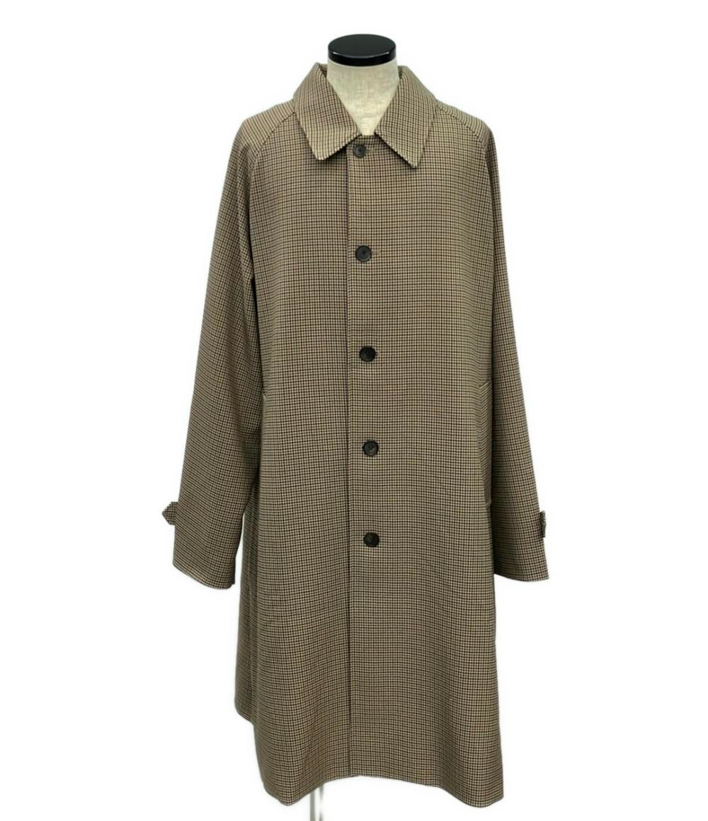 AURALEE チェック柄 ステンカラーコート 【公式通販】