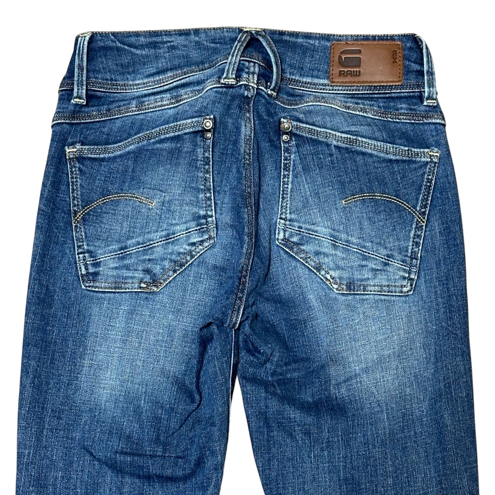 G-STAR RAW LYNN MID SUPER SKINNY スキニーデニム インディゴ サイズ 