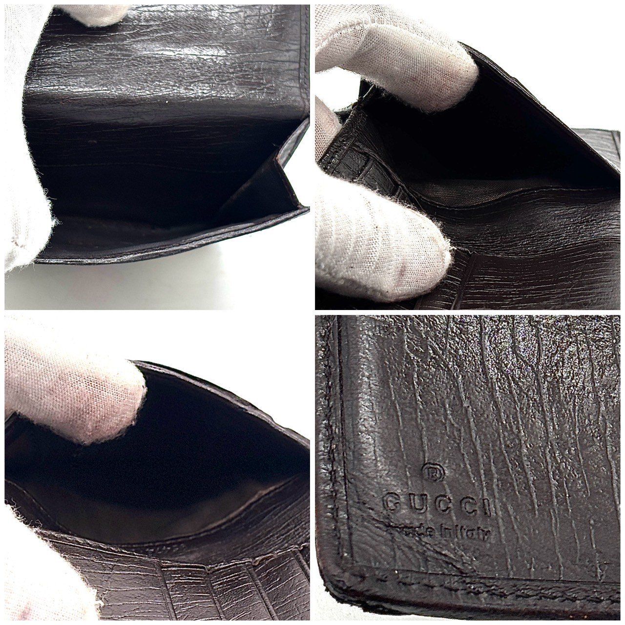 GUCCI 折り財布 Wホック ジャッキー シェリーライン GGキャンバス