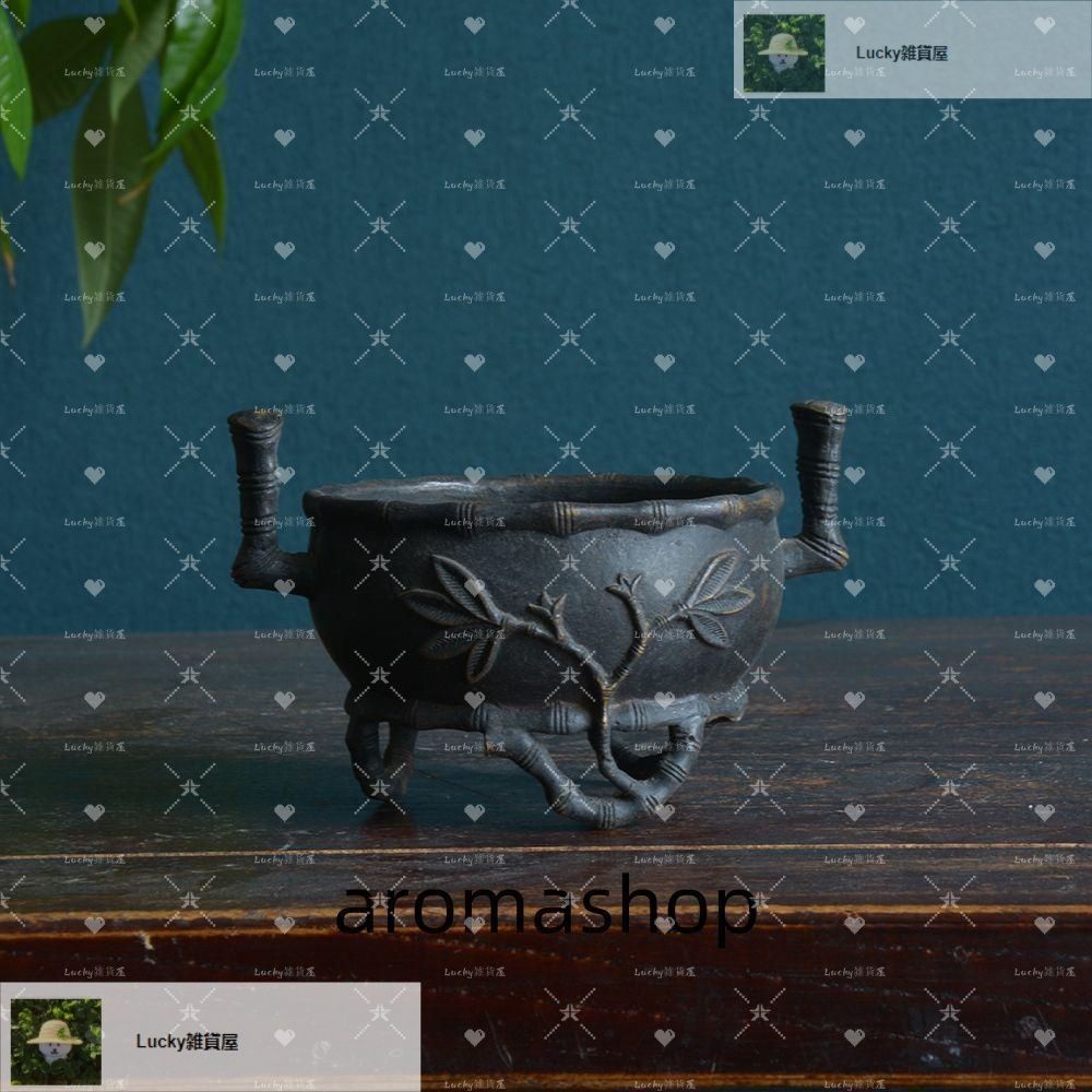 銅炉 香炉【福地洞天】 三足竹節紋香炉 宣徳炉 茶道香道具 工芸品 置物 銅炉 香炉【福地洞天】 三足竹節紋香炉 宣徳炉 茶道香道具 工芸