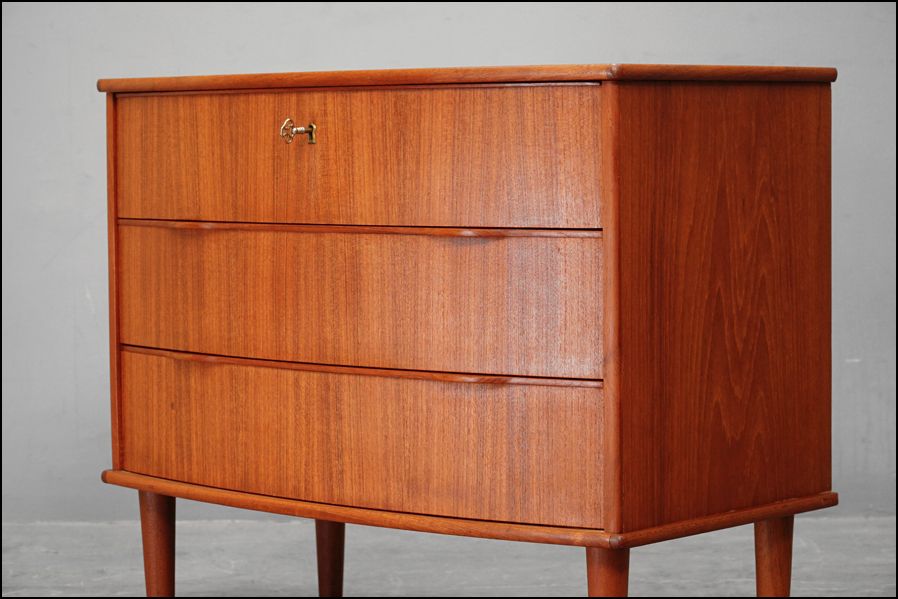 1960's北欧ヴィンテージ】チーク材 3段チェスト デンマーク製 071223