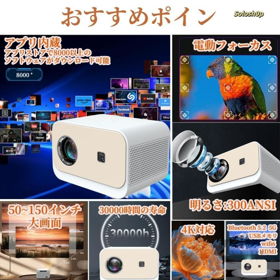 4K対応 電動フォーカス プロジェクター本体 ホームプロジェクター 超小型 ミニ 楽天市場】＼マラソン全店10%割引／プロジェクター 小型 天井