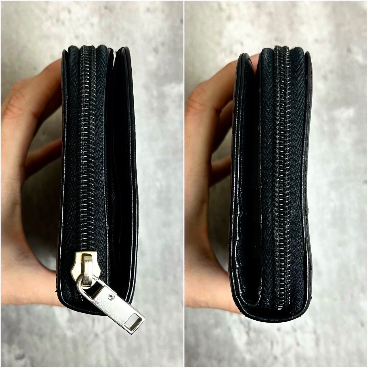 ✨良品✨ PRADA プラダ 二つ折り財布 ラウンドファスナー コンパクト 