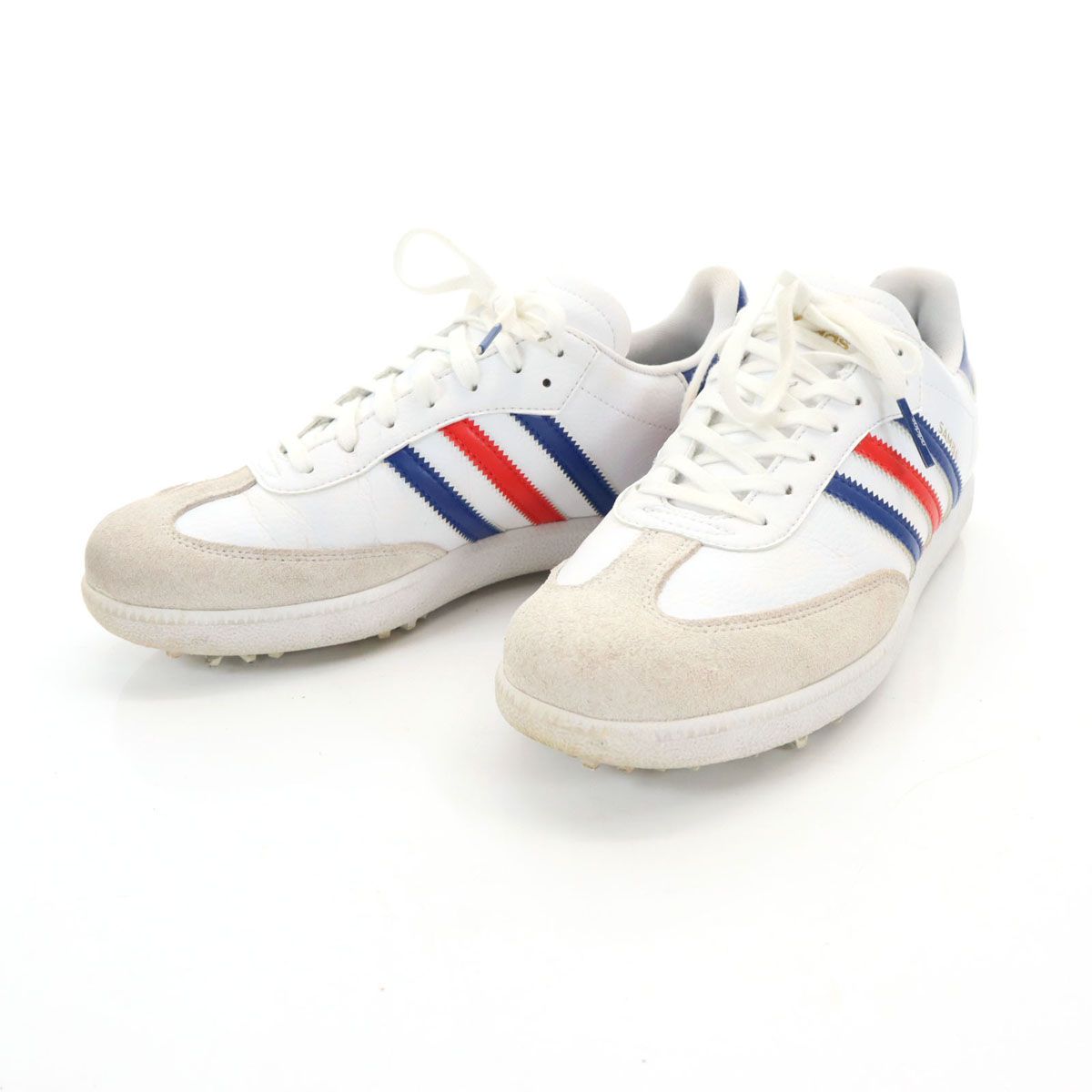 adidas アディダス サンバ ゴルフ シューズ 26 ホワイト G28382 スニーカー メンズ 古着