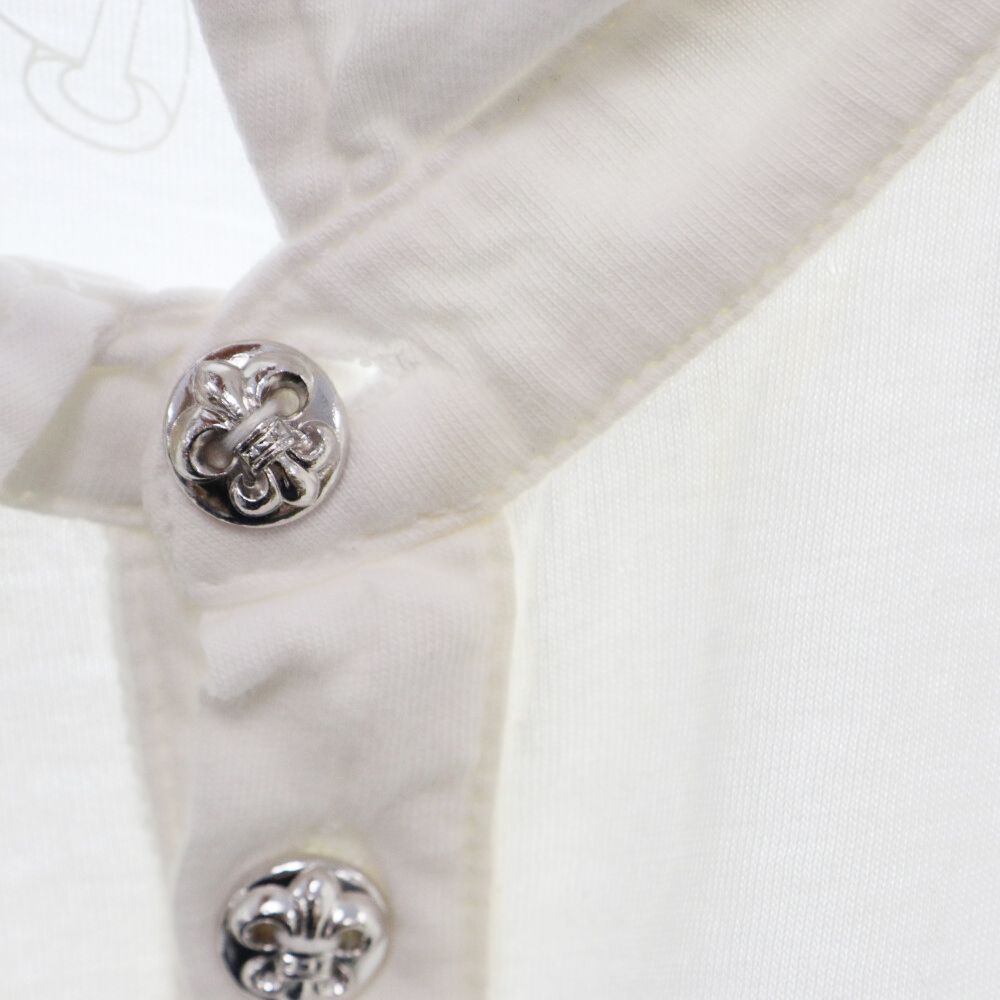 CHROME HEARTS (クロムハーツ) CH POLO S/S BSフレアロジウムボタン CH 