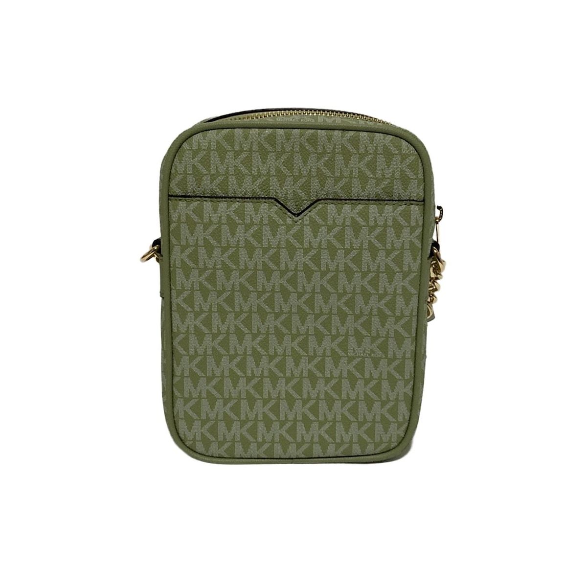 ライトグリーン×白 チェーンショルダー