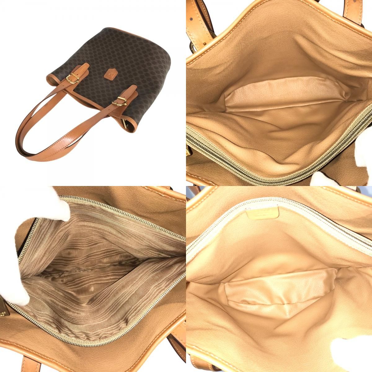 CELINE セリーヌ ヴィンテージ マカダム ショルダーバッグ トート 