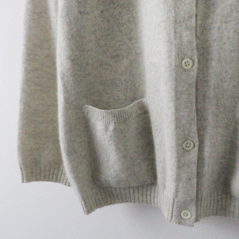 マーガレットハウエル MARGARET HOWELL カシミヤ100% ニット カーディガン F/グレー 羽織り 前開き 長袖【2400013697309】 マーガレットハウエル MARGARET HOWELL カシミヤ100% ニット