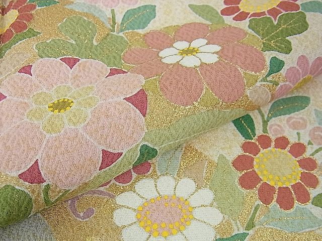 平和屋着物○京友禅の第一人者 松井青々 訪問着 吉祥花文 金彩 逸品