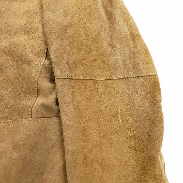 【希少】エンメティ ゴートスキン やぎ革 ノーカラーコートEMMETI スエード EMMETI エンメティ やぎ革 ゴートスキン ノーカラー コート スウェード