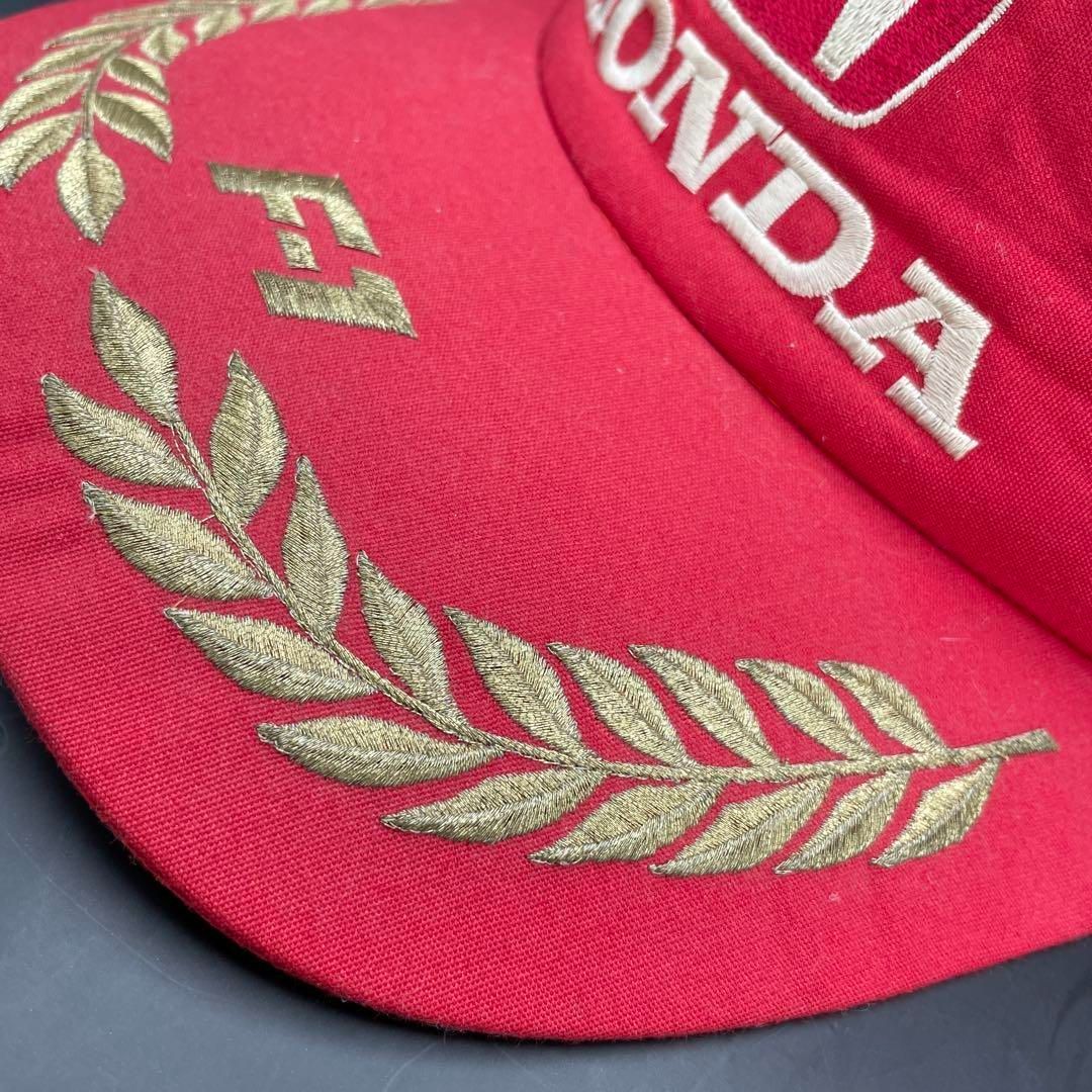 ホンダ F1レーシングチーム 月桂樹 赤レッド メッシュキャップ
