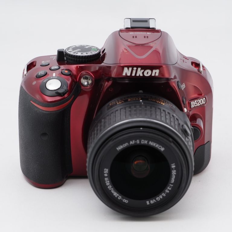 Nikon ニコン D5200 レンズキット AF-S DX NIKKOR 18-55mm f/3.5-5.6G VR付属 レッド D5200LKRD  カメラ本舗｜Camera honpo メルカリ