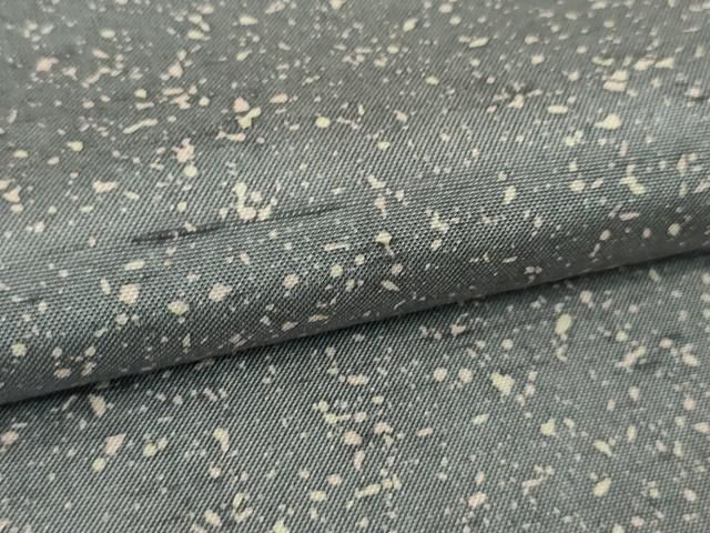 平和屋本店■極上　石川県指定無形文化財　牛首紬　白山工房　手織り　証紙付き　逸品　未使用　DZAA6566kh5 平和屋本店□極上 石川県指定無形文化財 牛首紬 白山工房 手織り 証紙