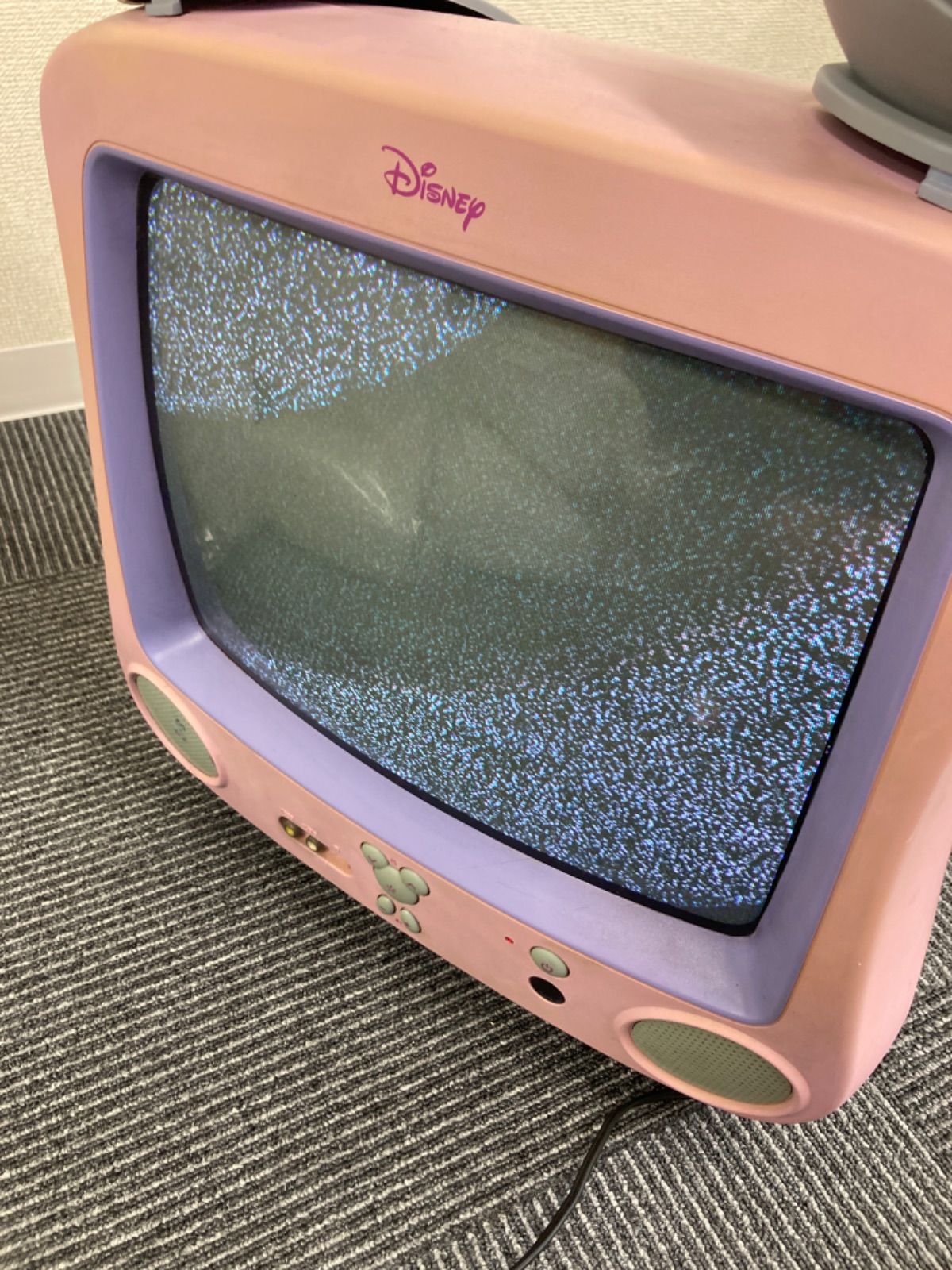 ディズニー　ミッキー型　ブラウン管テレビ　14インチ ディズニー 14型ブラウン管テレビ ミッキーマウス レトロ 当時