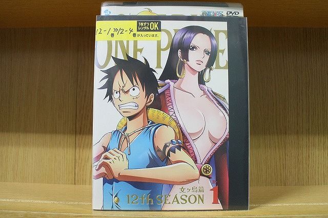 DVD ONE PIECE ワンピース 12th 女ヶ島篇 全4巻 ※ケース無し発送