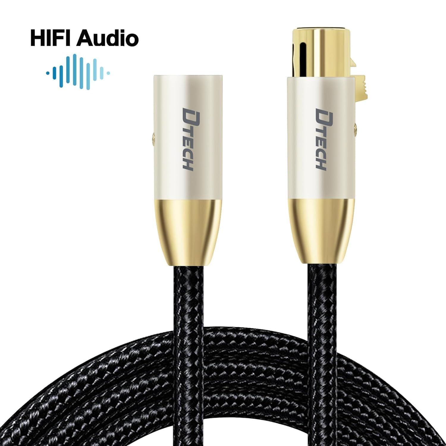 特価セール】高耐久 バランス接続 ナイロン XLR 3ピン マイク録音用 