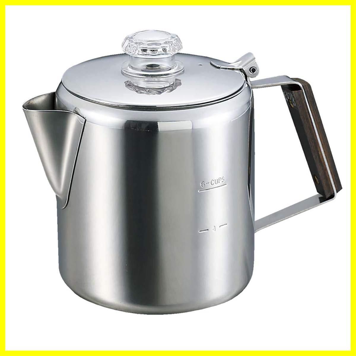 【人気商品】ポット コーヒー パーコレーター STAG) 18-8ステンレス製 キャプテンスタッグ(CAPTAIN M-1224/M-1225/UW-3531