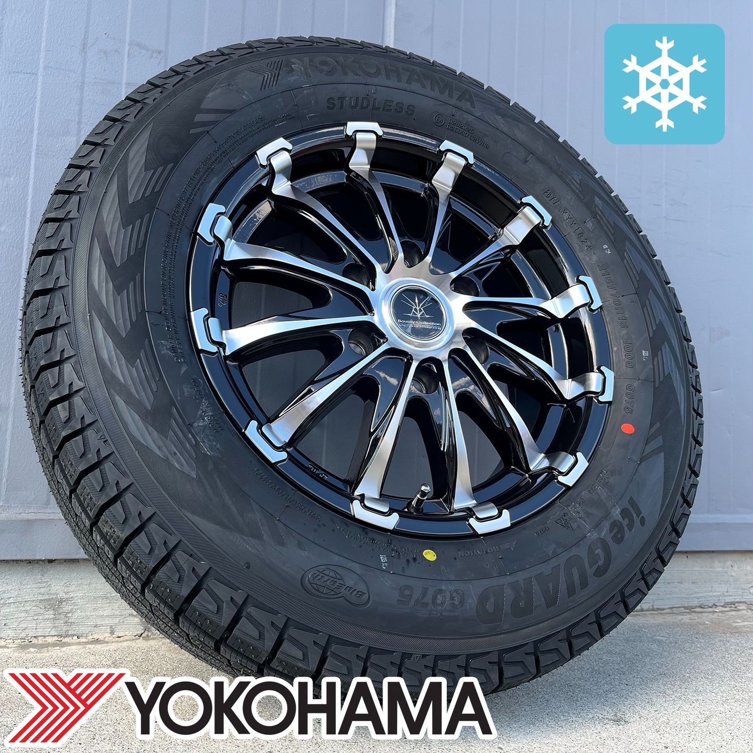 美品】GRASS ZX 16in 6.5J +38 PCD114.3 ヨコハマ アイスガード