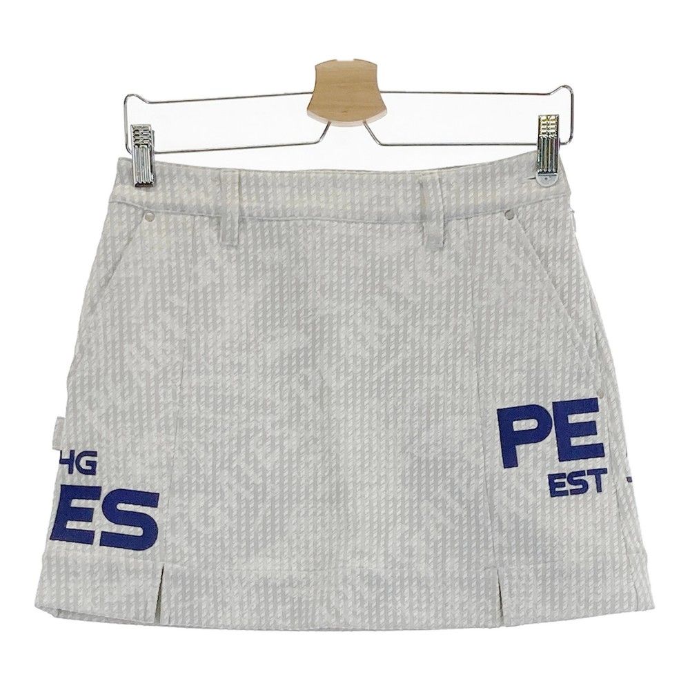 サイズ 0 PEARLY GATES パーリーゲイツ 2025年モデル スカート 総柄 グレー系 240101465980 ゴルフウェア レディース ストスト