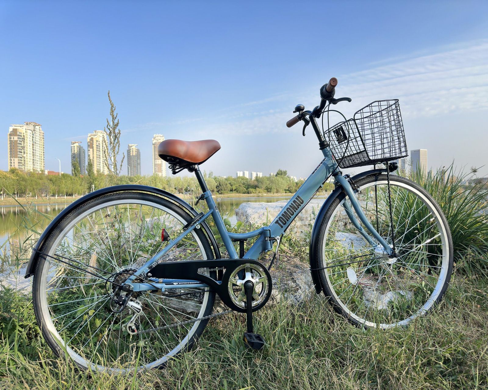 TOMONAU シティサイクル ママチャリ 折り畳み自転車 26インチ 6段変速 TOMONAU 折り畳み自転車 折りたたみ自転車 20インチ シマノ6段変速