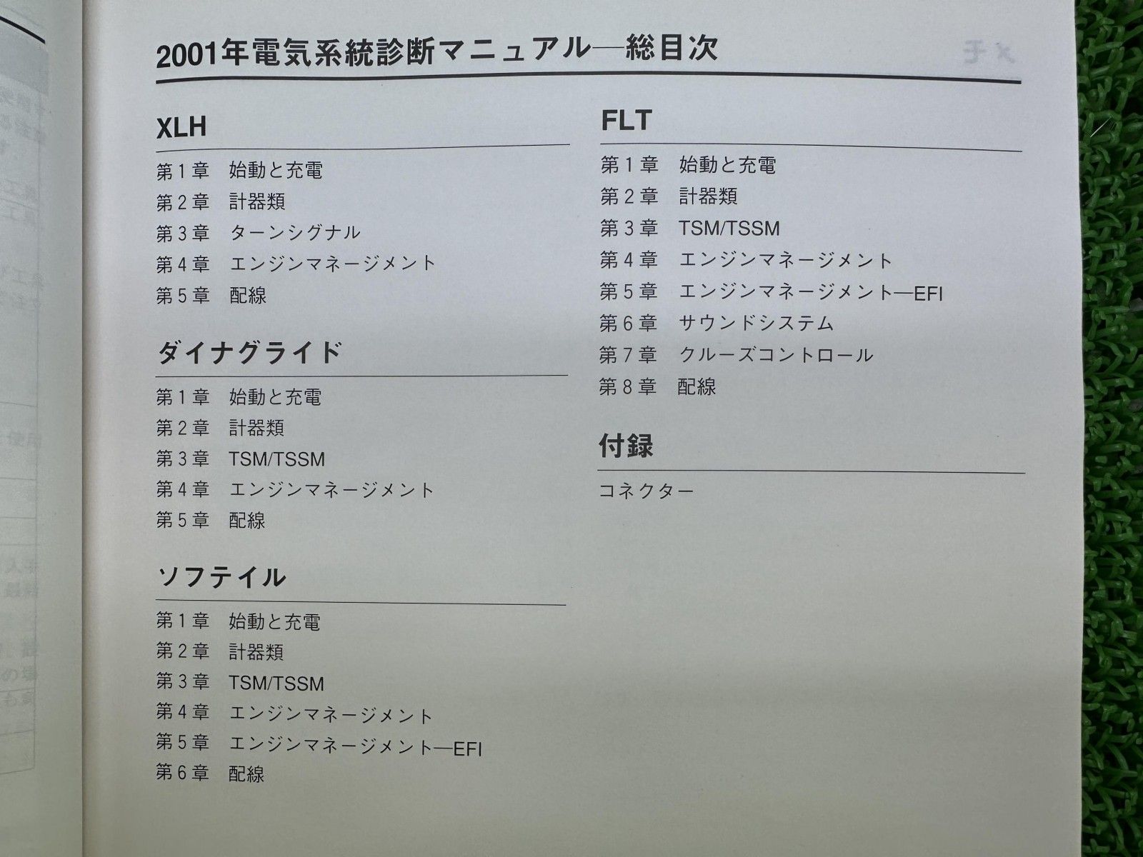 サービスマニュアル ハーレー 正規 バイク 整備書 配線図有り 日本語版 2001年電気系統診断マニュアル XLH 車検 整備情報 qG