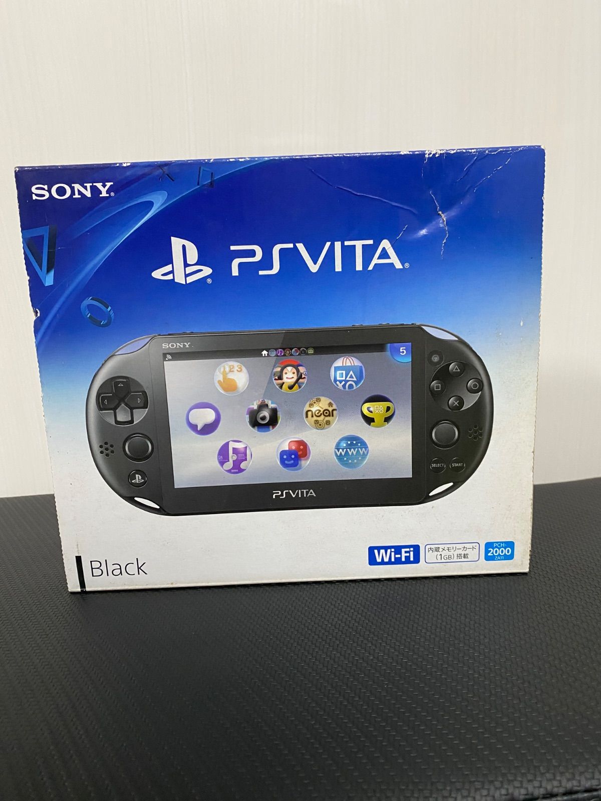 管理番号463.4000 PS vita 2000本体 ブラック 動作 済み き