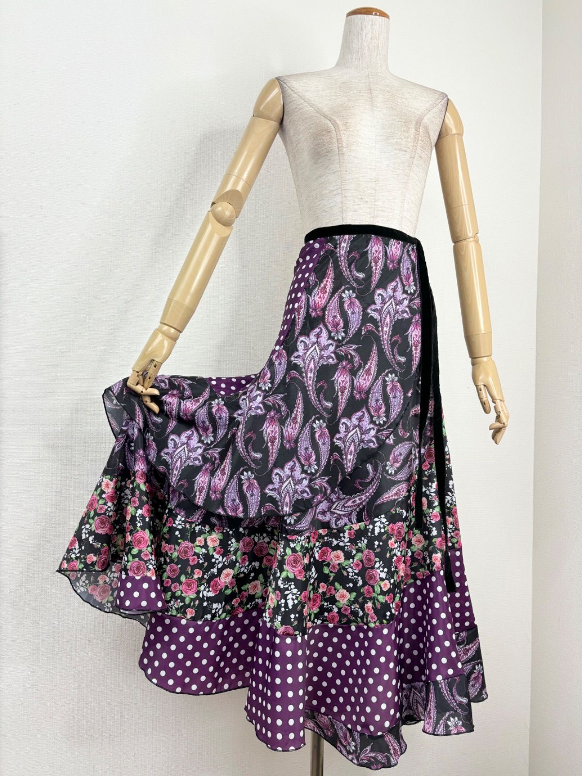新品》フラメンコ 巻きスカート ファルダ 衣装 - メルカリ