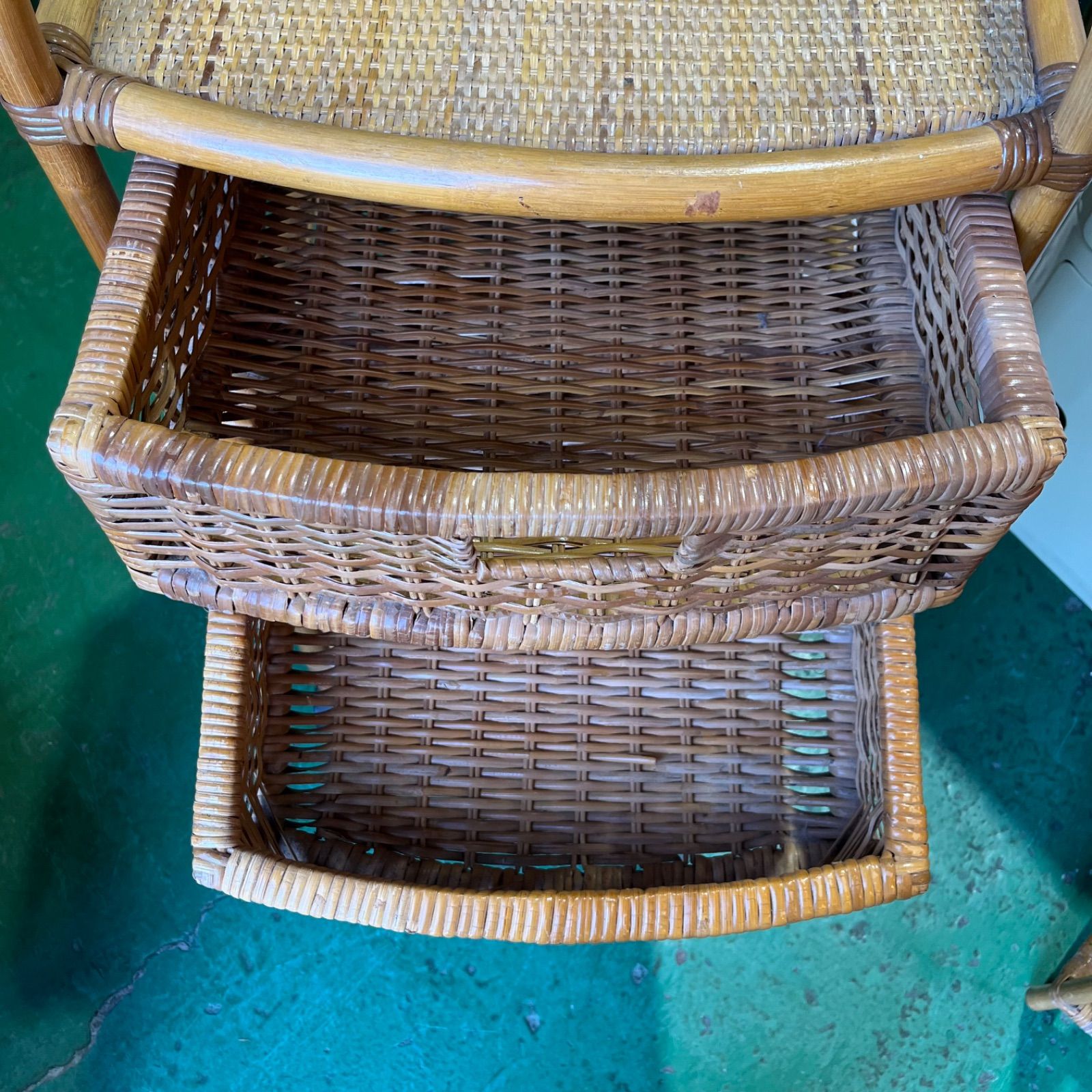ラタン キャビネット ヴィンテージ ビンテージ 家具 オールドラタン