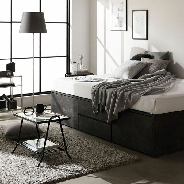 ショート丈セミシングル ストーングレー