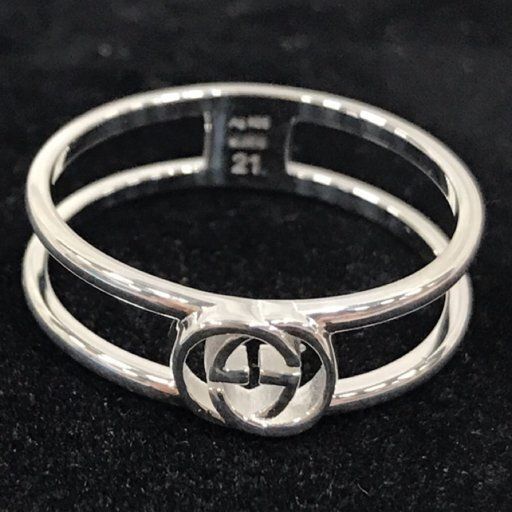 グッチ GUCCI 298036-J8400 8106 指輪 リング 21号 メンズ レディース ユニセックス ブランド インターロッキングG ロゴ GG シルバー 925 6256124
