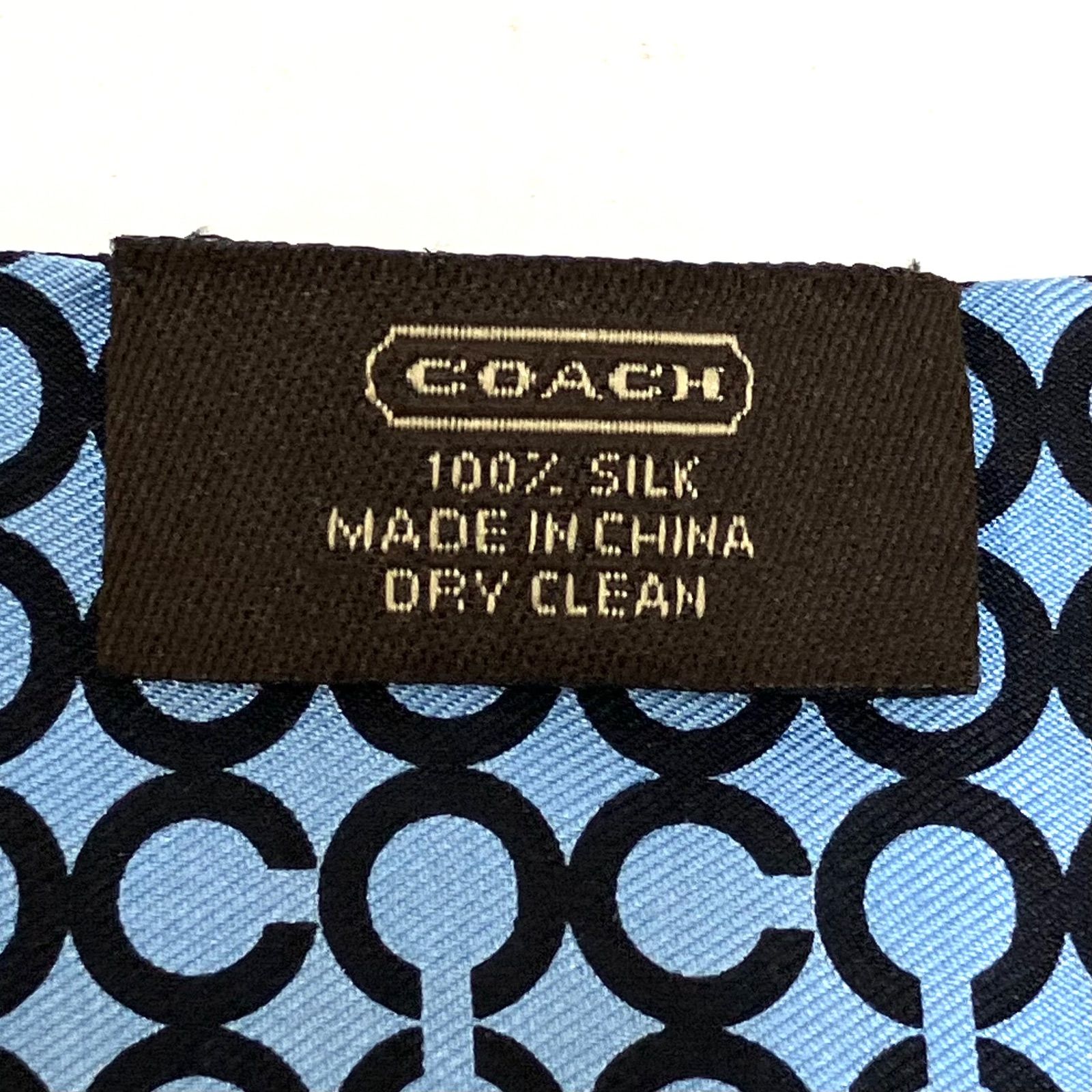 COACH＊コーチ ツイリースカーフ リバーシブル シルク100％ ミニ