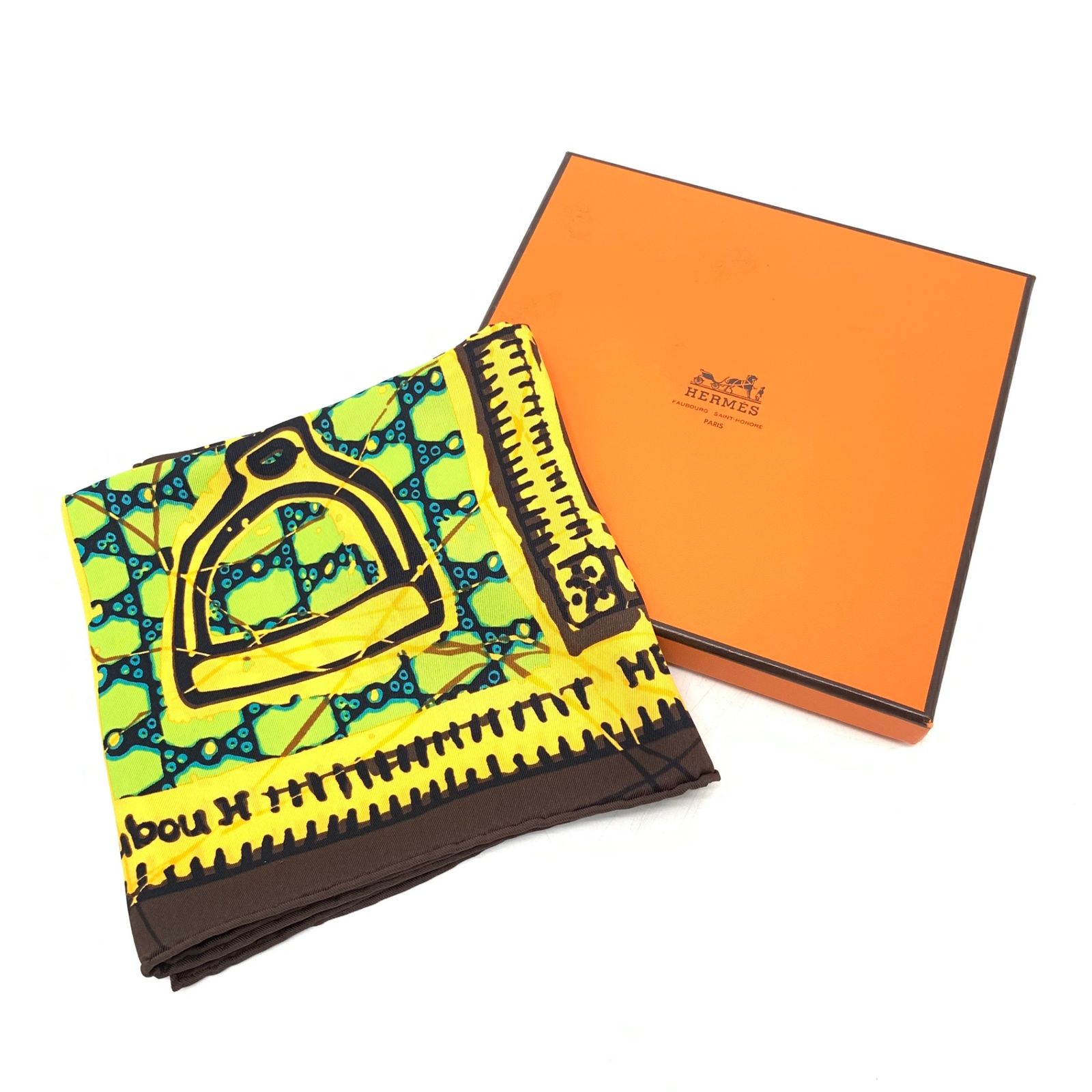 未使用級 希少 HERMES エルメス スカーフ カレ70 ブーブーH Le Boubou