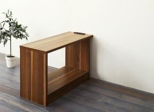 【単品】レイアウト自由自在大型L字ヴィンテージデザインコーナーソファ ELCROW エルクロウ サイドテーブル W70