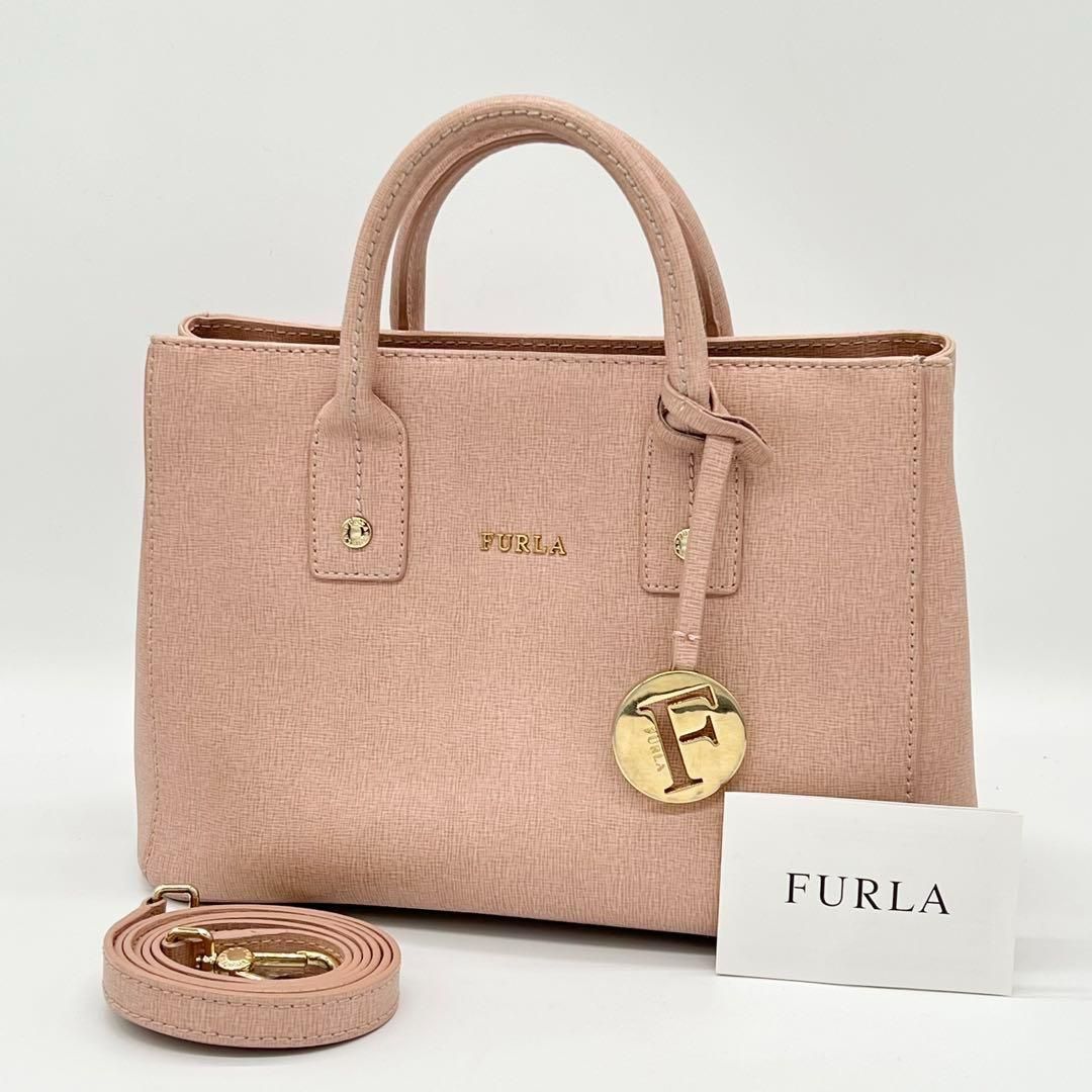 ✨️極美品✨️FURLA LINDA mini ハンドバッグ 2way ピンク - メルカリ