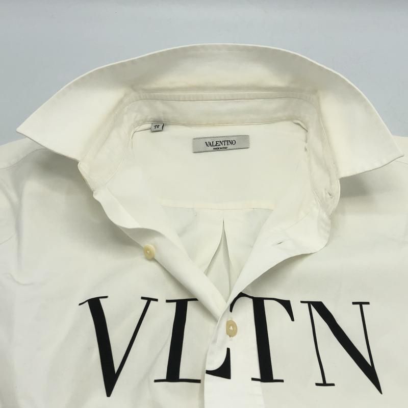 中古】VALENTINO ロゴプリント長袖シャツ 41 PV0AB7111KN