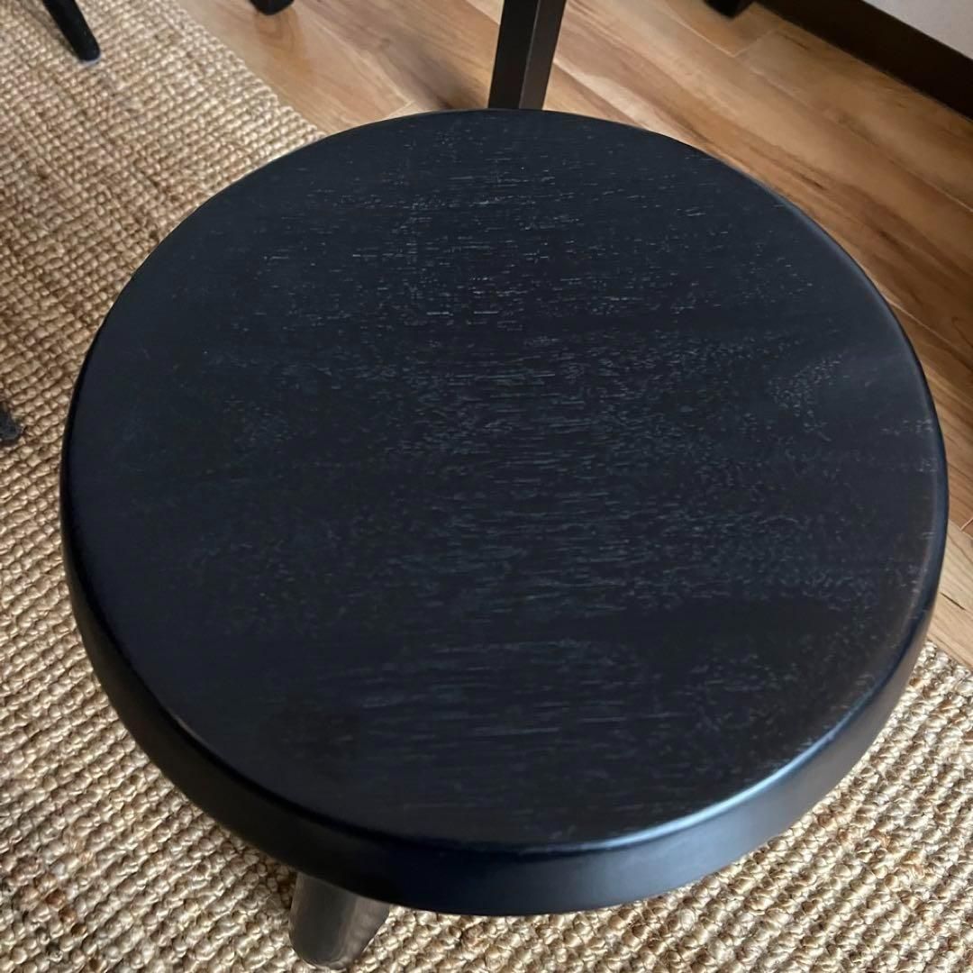 【新品・未使用】ベルジェスツール　カッシーナ　ブラック　シャルロット　ペリアン ベルジェ スツール カッシーナ ブラック シャルロット ペリアン