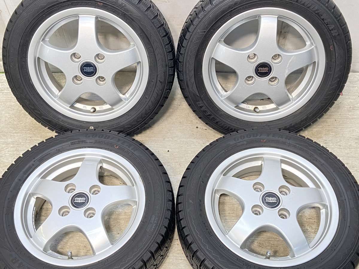 155/65R13  nグッドイヤー アイスナビ 8 n　 TRIP n13x4.5 43 100-4穴 n中古タイヤ スタッドレスタイヤ ホイールセット 4本セットn w13241206064