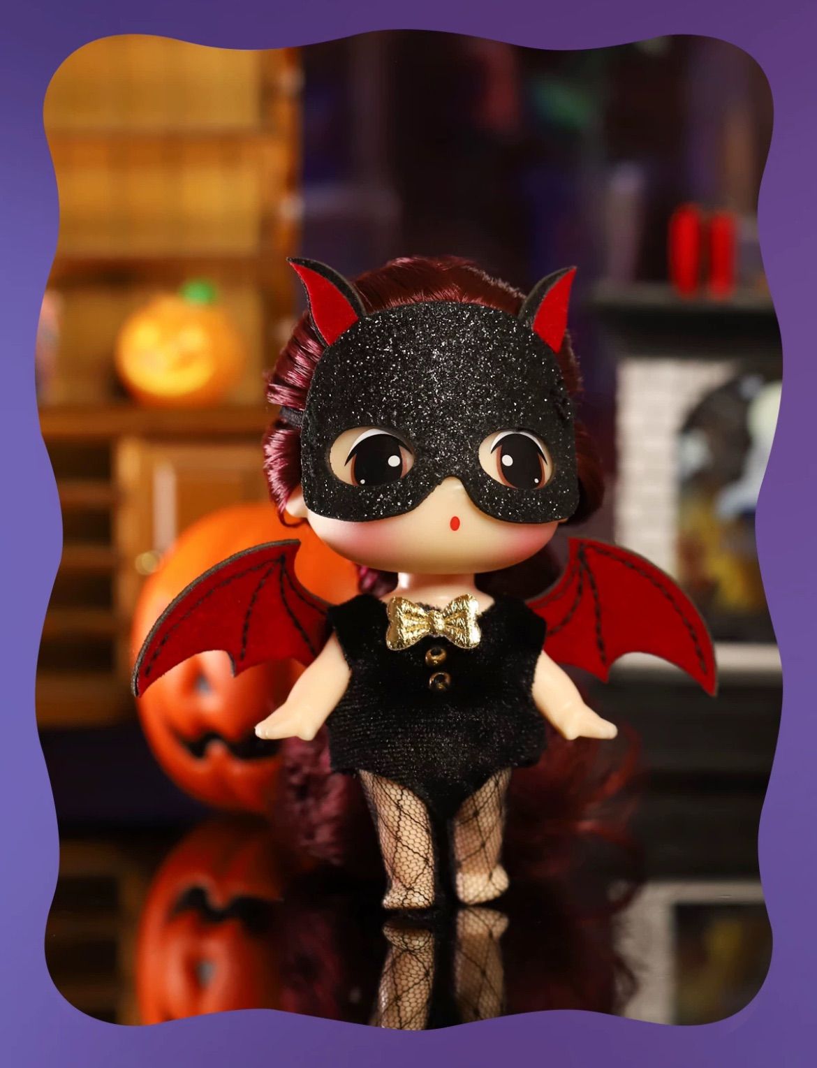 【10月新品】ddung Doll トンちゃん 韓国 ドール 人形 人偶 海外限定 “Halloween Limited” “2024年 ハロウィン限定” 置物 【モデル：小蝙蝠-9cm】1点