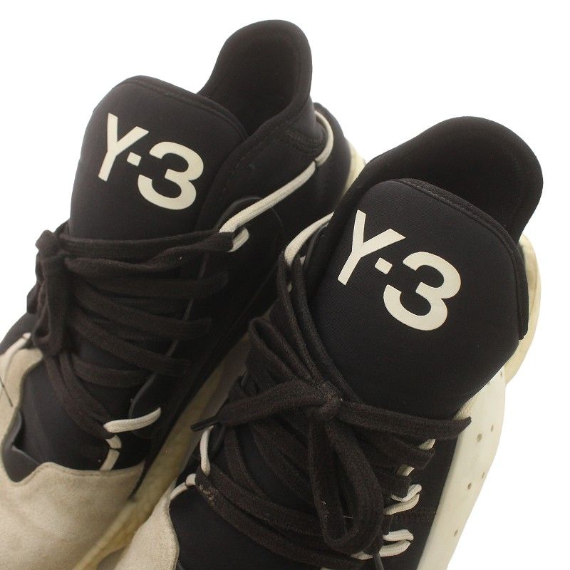 ワイスリー Y-3 Yohji Yamamoto ヨウジヤマモト 18AW BYW BBALL ブーストユーウェア ビーボール スニーカー ローカット  スエード US11.5 28.5㎝ 黒 ブラック 白 ホワイト BC0337 /IR □GY01 - メルカリ