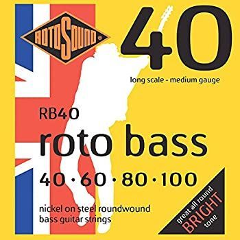 ROTOSOUND ロトサウンド ベース弦 Nickel on Steel Roundwound | Medium .040-.100 RB40