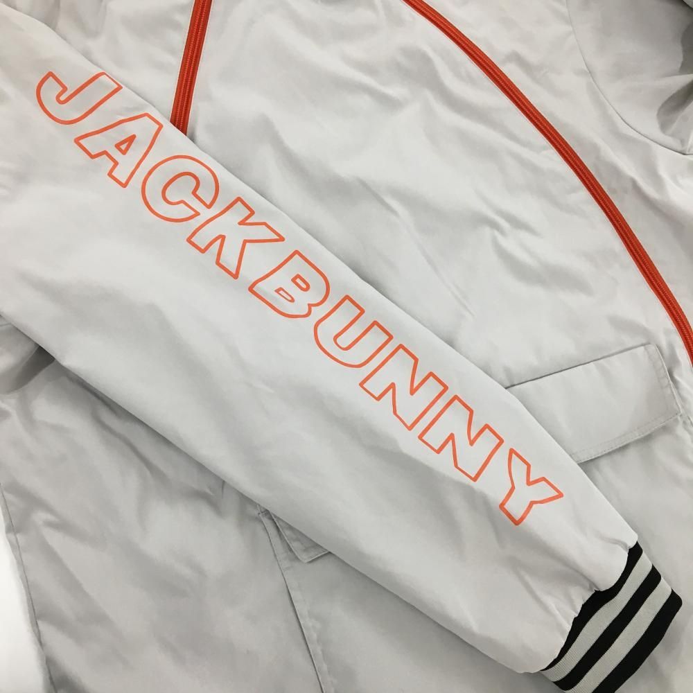 美品】ジャックバニー リバーシブルハイネックブルゾン ライトグレー