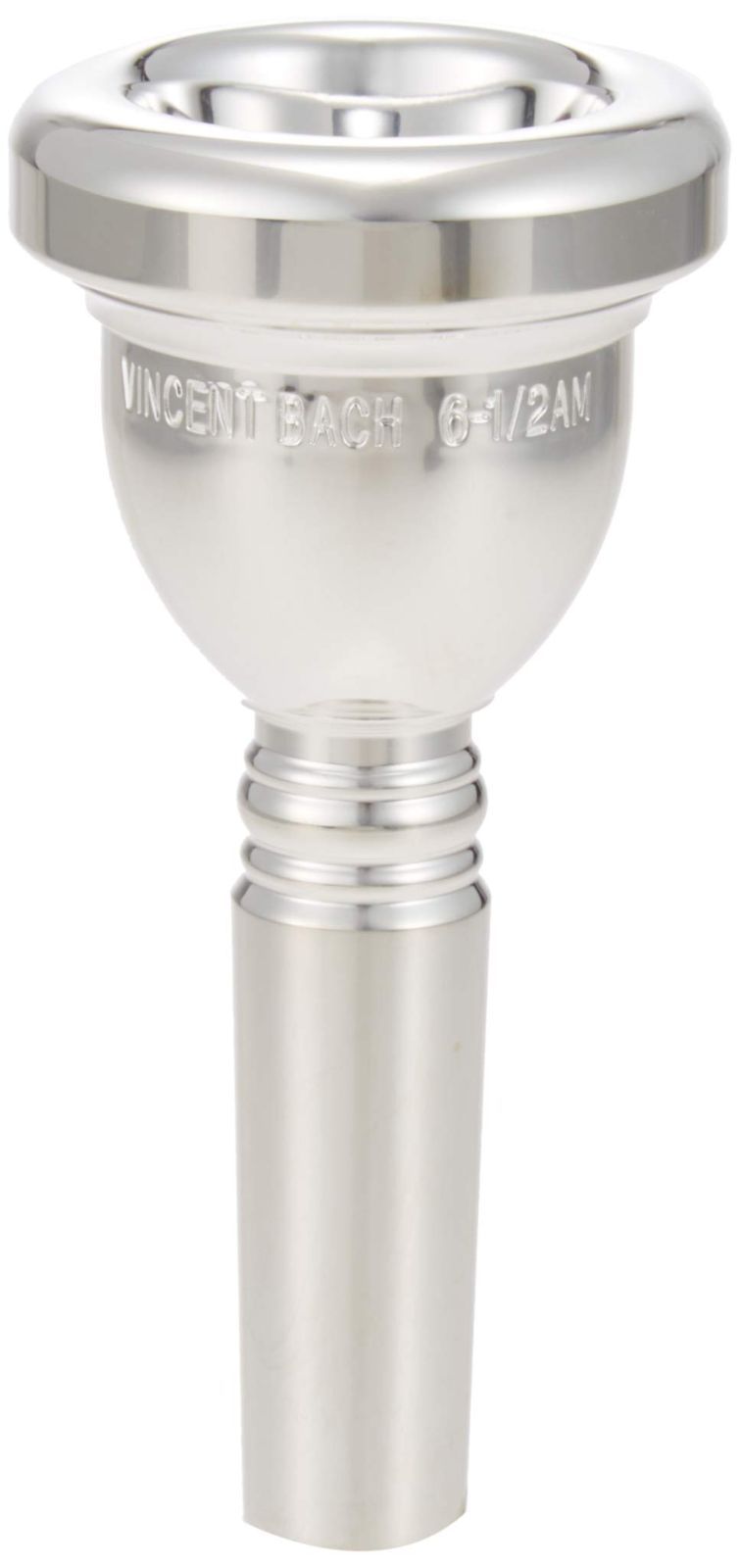 1 2AM 6 マウスピース 銀メッキ仕上げ トロンボーン 太管用 Bach バック 3416HAM BACH