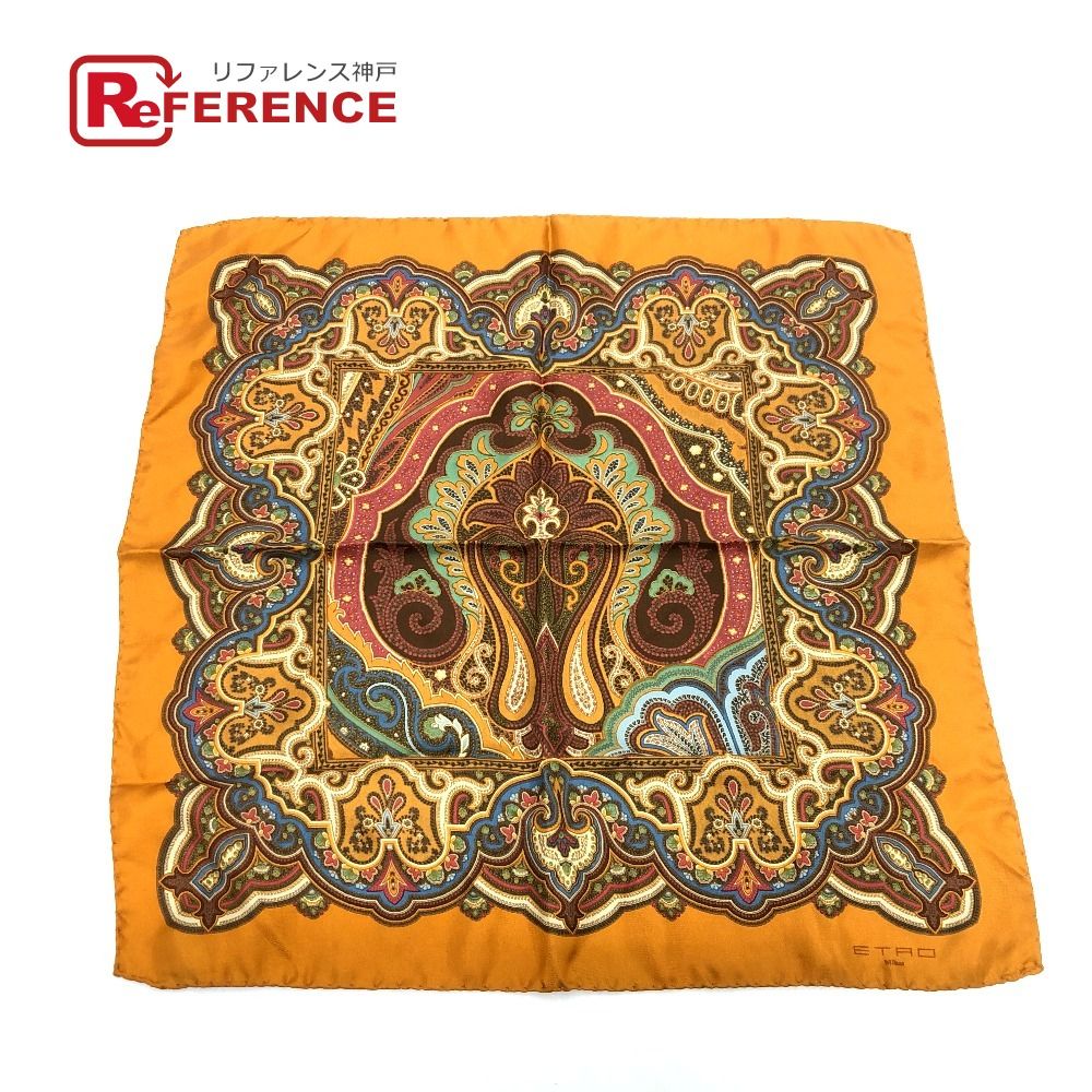 【★完売必至★】ETRO ☆ リーフ ペイズリーシルク スカーフ ETRO エトロ ペイズリー柄 スカーフ ショール 絹 シルク ウール