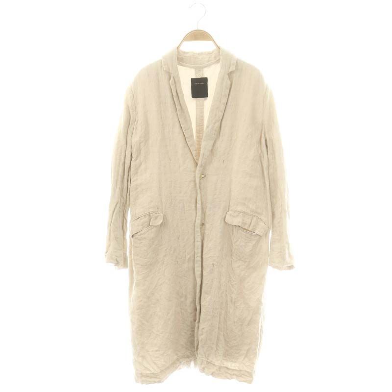 パドカレ pas de calais スプリングコート アウター ロング リネン 38