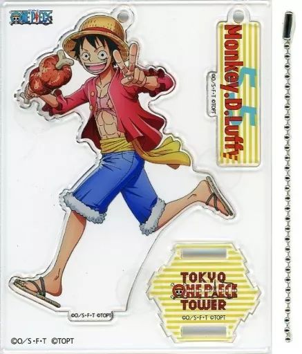 中古】雑貨 モンキー・D・ルフィ バースデイ アクリルスタンドチャーム