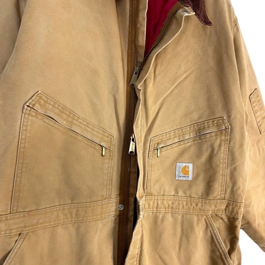 ★USA 古着★ Carhartt 中綿キルティング　つなぎ　オールインワン 楽天市場】90年代 Carhartt カーハート ダック キルティング
