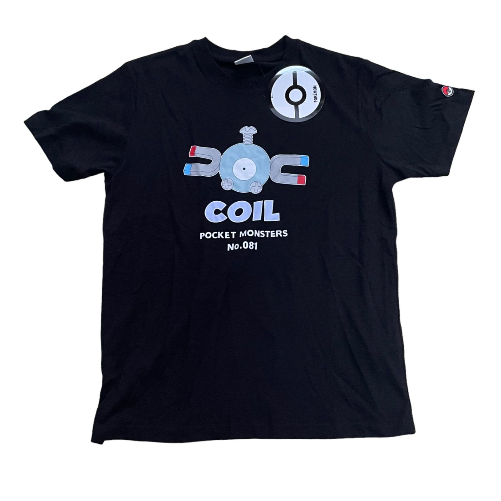 新品】タグ付き ポケモンtシャツ コイル 半袖tシャツ ブラック